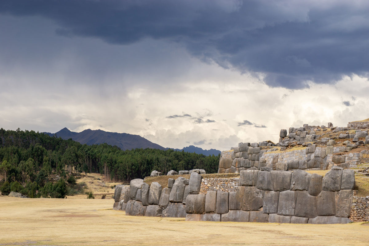 "Moody Ruins" by Steven Thompson 16x24 Framed Fine Art Photograph