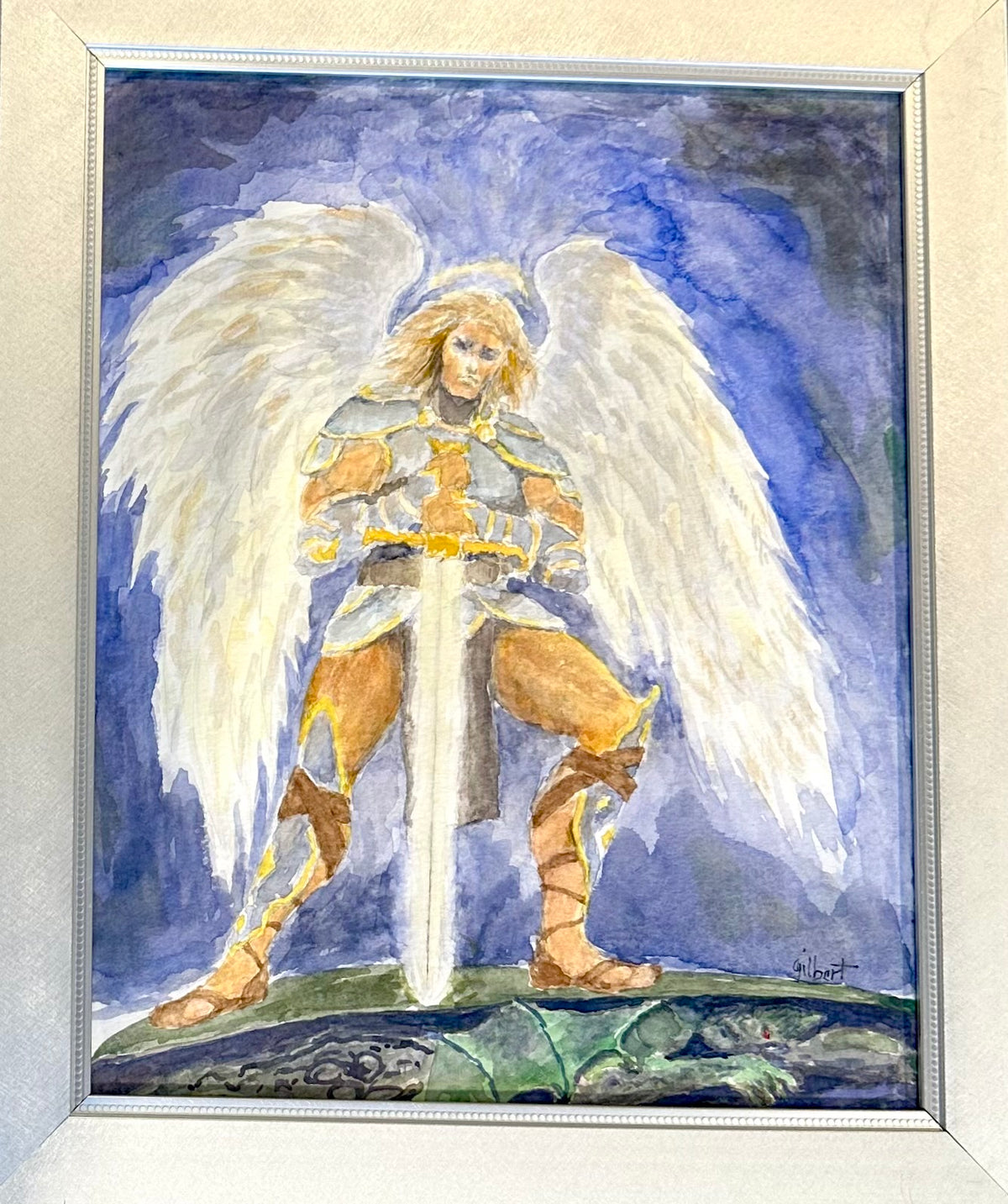 Good Versus Evil (they do not attract) | Jeanne Gilbert | 12x15.5 Watercolor