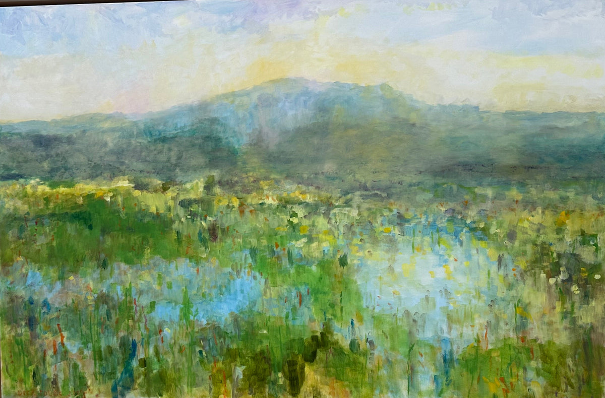 Ceresco Prairie: Summer Solstice/Winter Solstice | 72x24 Dyptich Oil on Gessoboard Panels | Dick Folse