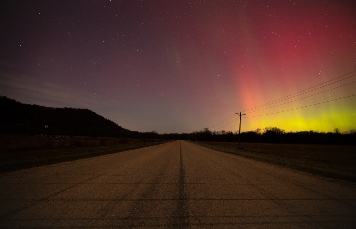 "Driftless Lights" by Steven Thompson 16x24 Framed Fine Art Photograph