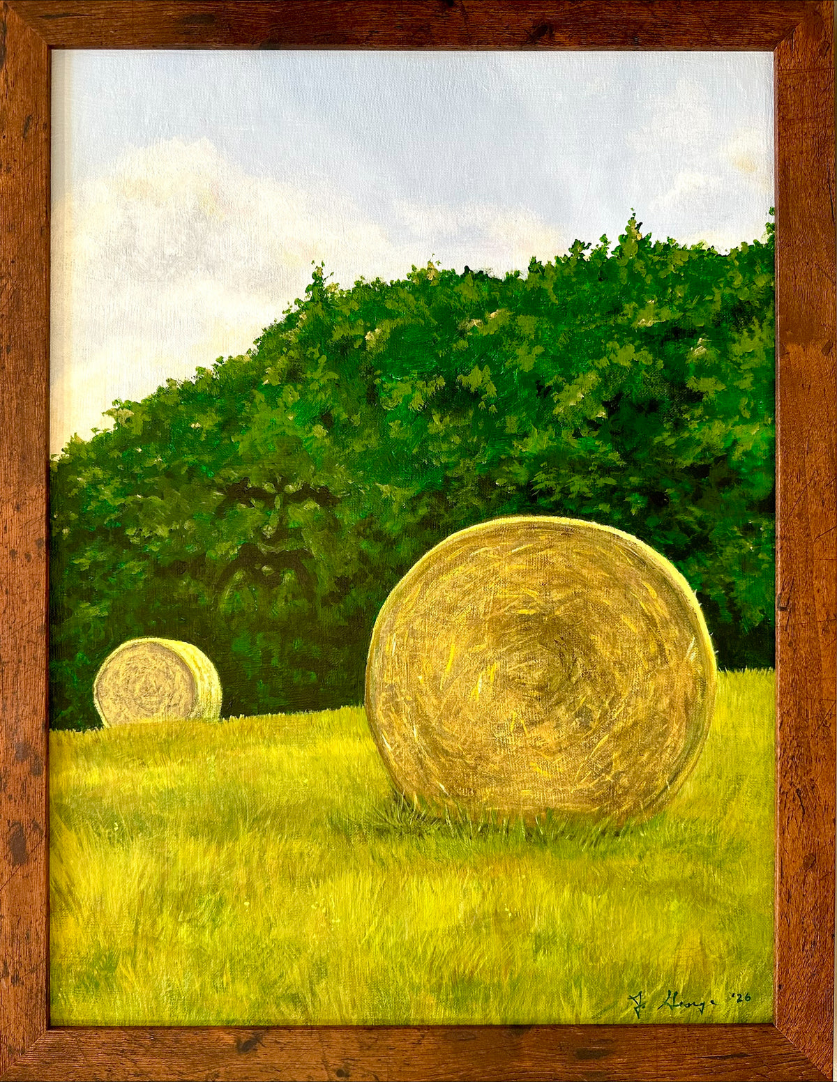 Watcher in the Woods | Jane George | 18x24 Acrylic on Canvas Panel